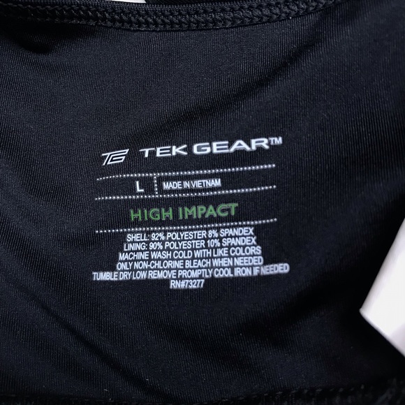 Tek Gear Black Sports Bra - Picture 3 of 3
